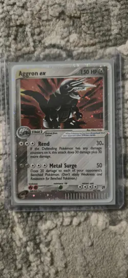 Pokemon TCG Aggron EX 95/100 EX Sandstorm Rare LP - Image 1