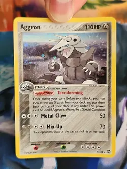 Pokemon EX Power Keepers Aggron 1/108 Holo Rare Played - Image 3