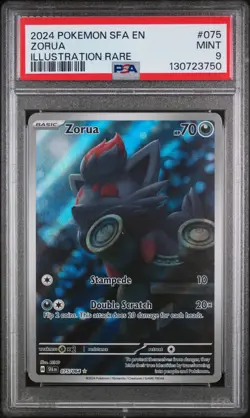 Zorua Illustration Rare Pokemon Sfa En-Shrouded Fable 075/064 PSA 9 - Image 1
