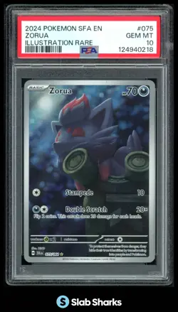 2024 POKEMON SV SHROUDED FABLE - SFA EN #075/064 ZORUA ILLUSTRATION RARE PSA 10 - Image 1