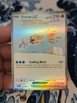 Pokemon TCG - Eiscue ex 222/197 Special Illustration Rare SIR Obsidian Flames - Image 1