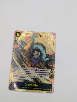 Crocodile Alt art OP14-120 SEC ALT THE AZURE SEA'S SEVEN One Piece TCG English - Image 1