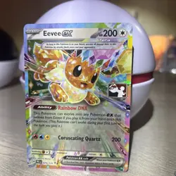 EEVEE EX 075/131, HOLO, STAMPED, PRIZE PACK SERIES 7, POKEMON CARD (NM) - Image 2
