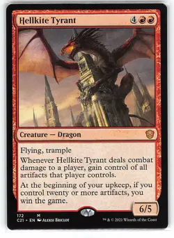 Hellkite Tyrant *Mythic Rare* Magic MtG x1 Commander 2021 - Image 1