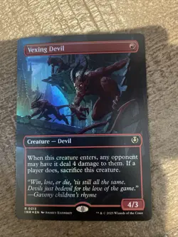 Vexing Devil (Borderless) Innistrad Remastered 313 NM FOIL Free Shipping - Image 1