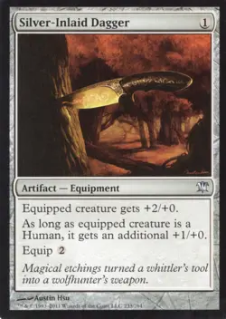 4X SILVER-INLAID DAGGER 233/264 INNISTRAD MTG MAGIC LP X4 (yourdeckbuilder) - Image 1