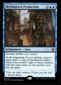 1x Mechanized Production - Commander: Murders at Karlov Manor - NM - MTG edh - Image 1