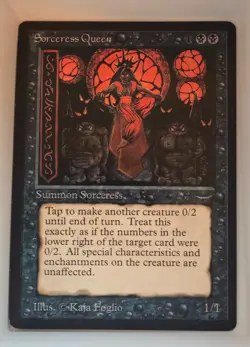 MTG Sorceress Queen - Arabian Nights - Image 1