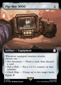 Pip-Boy 3000 - Surge Foil Extended Art PIP NM MTG - Image 1