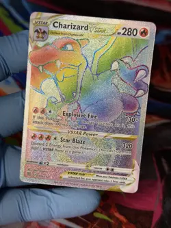 Charizard VSTAR 174/172 Rainbow Secret Rare Pokemon Brilliant Stars Near Mint - Image 2