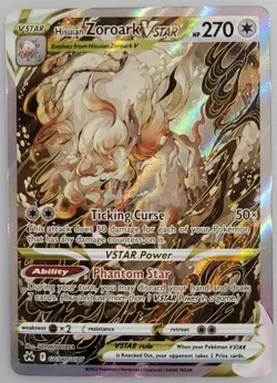 Hisuian Zoroark VSTAR GG56/GG70 Pokemon Crown Zenith: Galarian Gallery Holo NM - Image 1