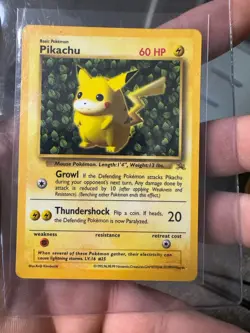 PIKACHU IVY NO. 025 GRAY STAMP PROMO POKEMON JAPANESE GLOSSY - Image 1