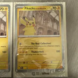Pikachu At The Museum Pokemon Card Oversize - Natural History Museum x 2 - Image 3