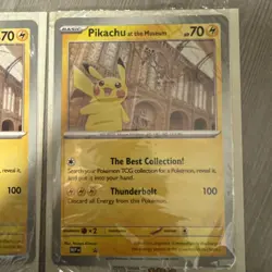 Pikachu At The Museum Pokemon Card Oversize - Natural History Museum x 2 - Image 5