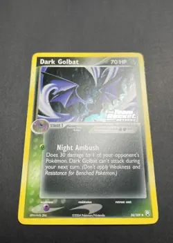 Pokemon TCG Dark Golbat EX Team Rocket Returns 34/109 Reverse Holo 2004 - Image 4
