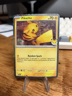 Pokemon TCG Pikachu 051 /162 2026 Pokemon Day Stamped Promo 🔥 - Image 1