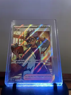 Pokemon TCG Scarlet & Violet Jacq Full Art Holo Card 236/198 Rare - Image 1