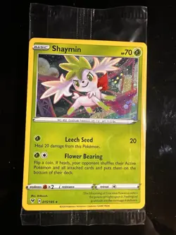 SEALED Shaymin 015/185 PROMO Cosmos Holo Rare Pokemon TCG - Image 1
