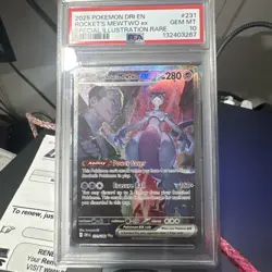 Pokemon 2025 Team Rocket's Mewtwo ex 231/182 SIR Destined Rivals GEM MINT PSA 10 - Image 1