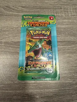 Pokemon Dragons Exalted Vintage Blister Sealed Rayquaza Black & White - Image 1