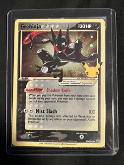 Pokemon TCG Greninja Gold Star SWSH144 - Celebrations Black Star Promo - Sealed - Image 1
