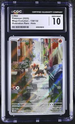 Litleo *CGC 10* Illustration Rare *Mega Evolutions* #139 * Pokemon - Image 1