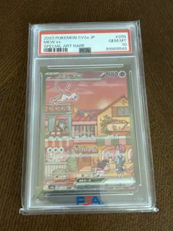 Pokemon 151 sv2a Japanese Mew ex Special Art Rare #205 PSA 10 Gem Mint - Image 1