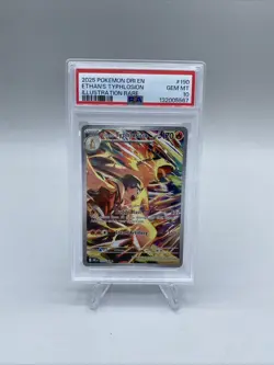 Pokemon Ethan’s Typhlosion Destined Rivals Illustration Rare #190 PSA 10 - Image 1