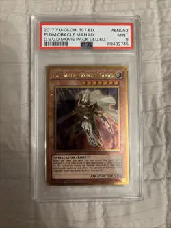 Yugioh Palladium Oracle Mahad The Dark Side of Dimensions Movie Pack Gold PSA 9 - Image 1