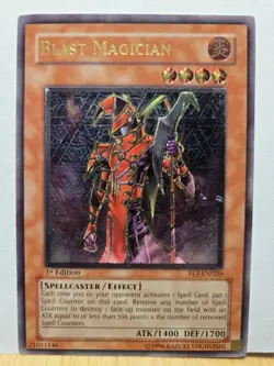 Yu-Gi-Oh! Blast Magician FET-EN020 1st Edition Ultimate Rare - Image 1