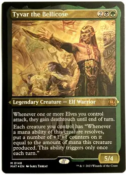 MTG Tyvar the Bellicose FOIL ETCHED March of the Machine: The Aftermath 0148 NM - Image 1