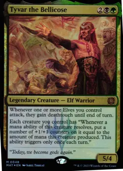 MTG TCG - Tyvar the Bellicose 48 March of the Machine: The Aftermath Foil - Image 1
