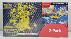 Pokemon Surging Sparks Elite Trainer Box (ETB) 2-Pack with Booster Bundle Sealed - Image 1