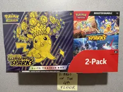 Pokemon Surging Sparks Elite Trainer Box plus Booster Bundle , 2-Pack NEW&SEALED - Image 1
