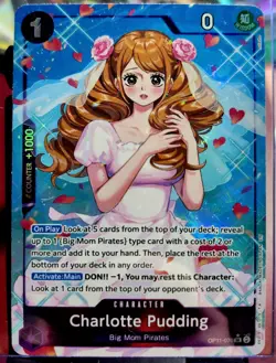 Charlotte Pudding (Alternate Art) OP11-070 A Fist of Divine Speed Foil - Image 1