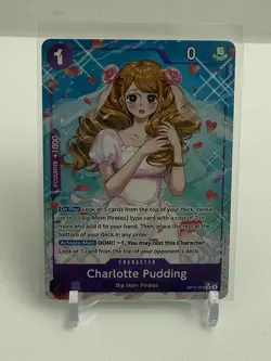 Charlotte Pudding OP11-070 One Piece A Fist of Divine Speed SR NM Alternate Art - Image 1