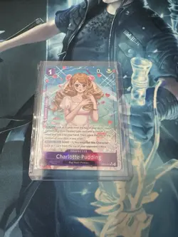 One Piece Charlotte Pudding (Alternate Art) OP11-070 A Fist of Divine Speed Foil - Image 1