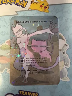 Pokederp Meowtoo and Meow - Tag Team Fan Art Custom Derpy Card Alt Art - Image 1