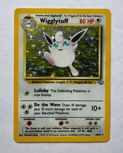 Wigglytuff Holo Rare Pokemon Card - Jungle Set 16/64 - 1999 - Vintage TCG WotC - Image 1