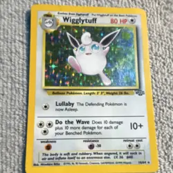 Pokemon Jungle Wigglytuff Holo Rare 16/64 English 1999 TCG Card - Image 1