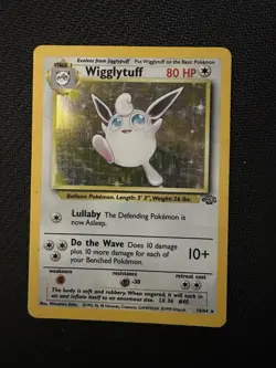 Pokemon TCG Wigglytuff Holo Unlimited Rare Card 16/64 Jungle Base Set - Image 1