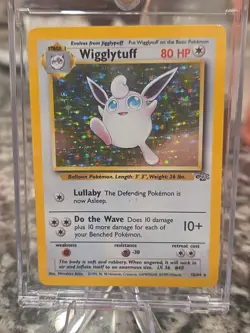 Pokemon TCG Card English Jungle Wigglytuff 16/64 Holo Rare Near Mint - Image 1