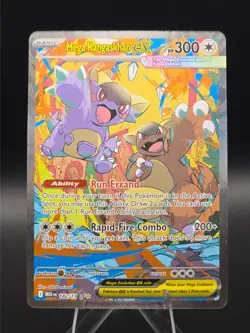 Pokemon Mega Kangaskhan ex MEGA EVOLUTION 182/132 Secret Illustration Rare SIR - Image 1