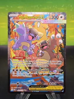 Pokemon Mega Kangaskhan ex MEGA EVOLUTION 182/132 Secret Illustration Rare SIR - Image 1