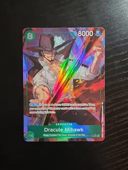 Dracule Mihawk OP12-030 SR Alt Art Legacy of the Master One Piece CCG English - Image 1