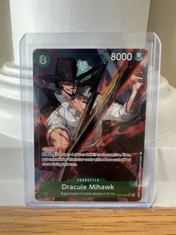 Dracule Mihawk Alt Art OP12-030 SR Legacy of the Master One Piece English - Image 1