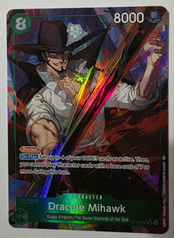 Dracule Mihawk Alt Art OP12-030 SR Legacy of the Master One Piece English - Image 1