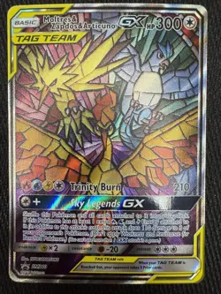 Moltres Zapdos Articuno GX SM210 Alt Art Promo Tag Team Pokemon Card - Image 1