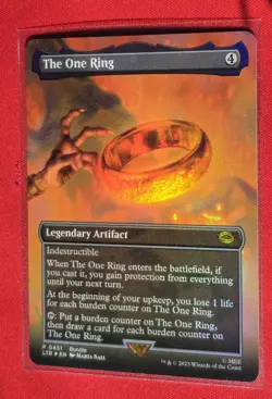MTG The One Ring 0451 Borderless Foil Promo Lord of the Rings Card NM MTG - Image 3