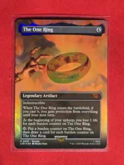MTG The One Ring 0451 Borderless Foil Promo Lord of the Rings Card NM MTG - Image 4